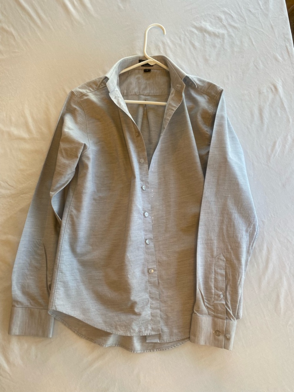 Men's Light Gray Dress Shirt - Picture 1 of 2